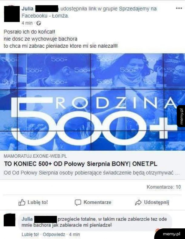500+ się wali