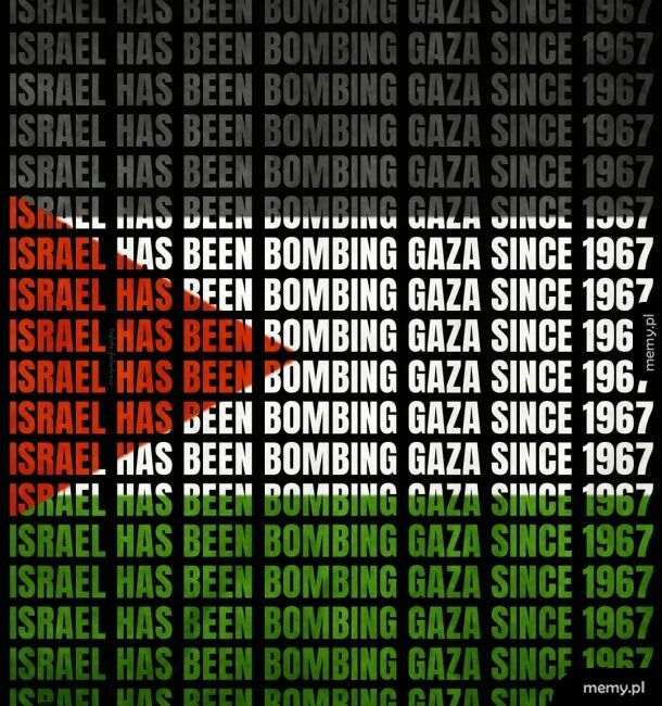 Izrael bombarduje Gazę od 1967