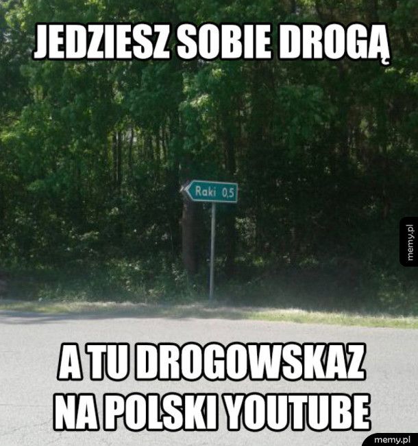 Drogowskaz na polski YouTube
