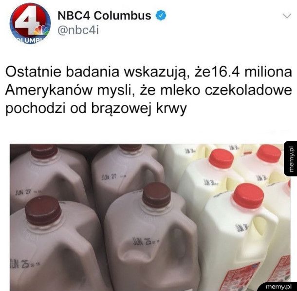 Mleko to oni mają zamiast mózgu