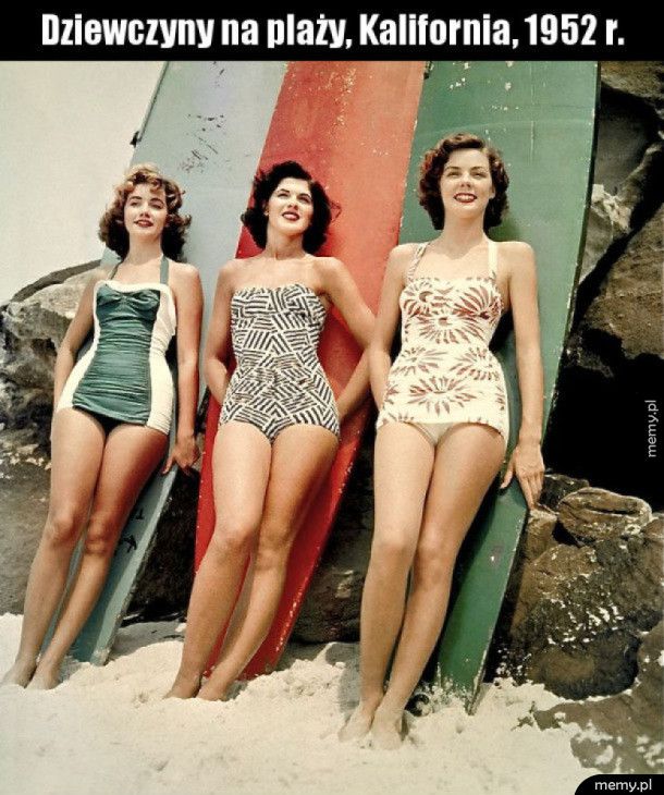 Tak się ubierano na plażę w latach '50
