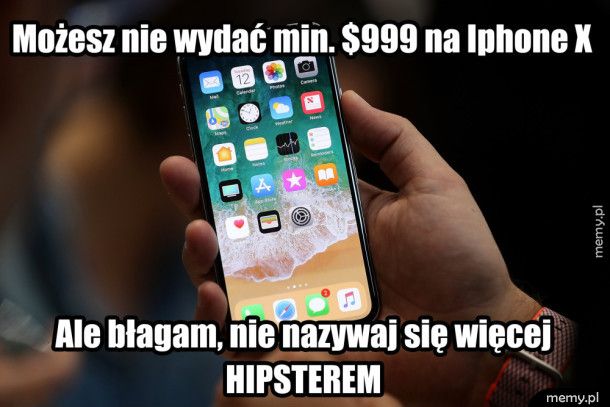 iPhone X vs. Hipster