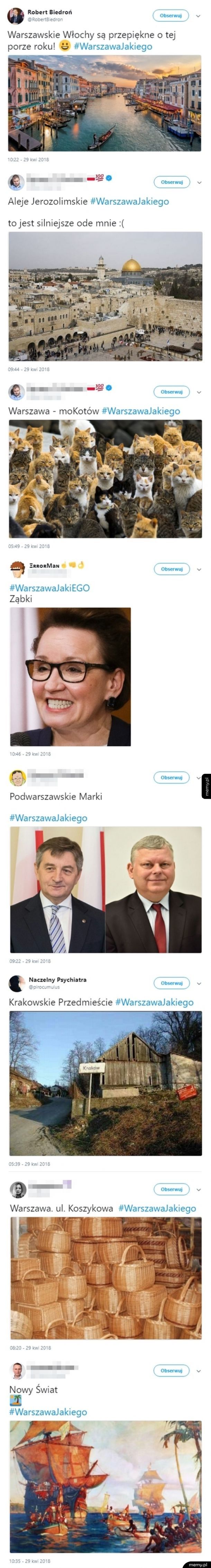 Warszawa według Patryka Jakiego