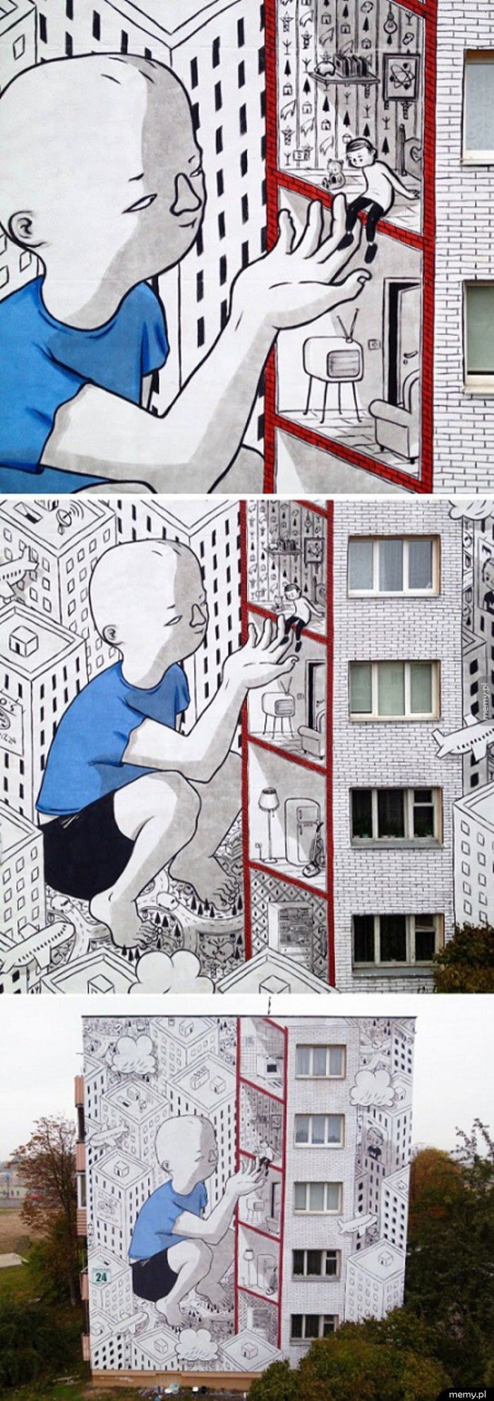 Mural w Mińsku