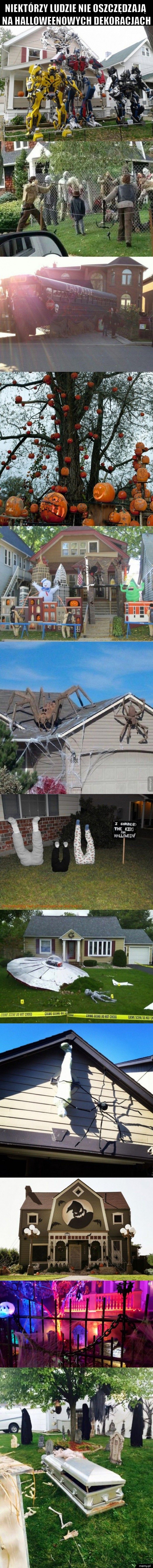 Niektórzy ludzie nie oszczędzają na halloweenowych dekoracjach 
