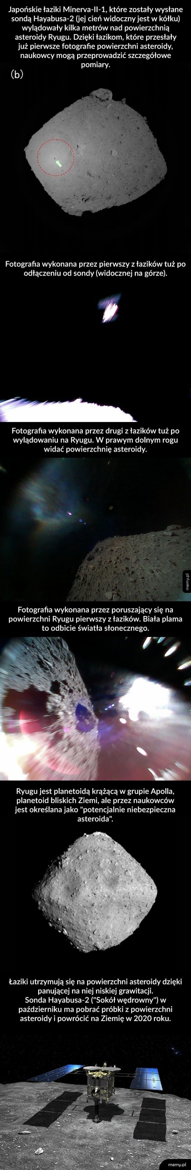 Pierwsze zdjęcia z powierzchni asteroidy