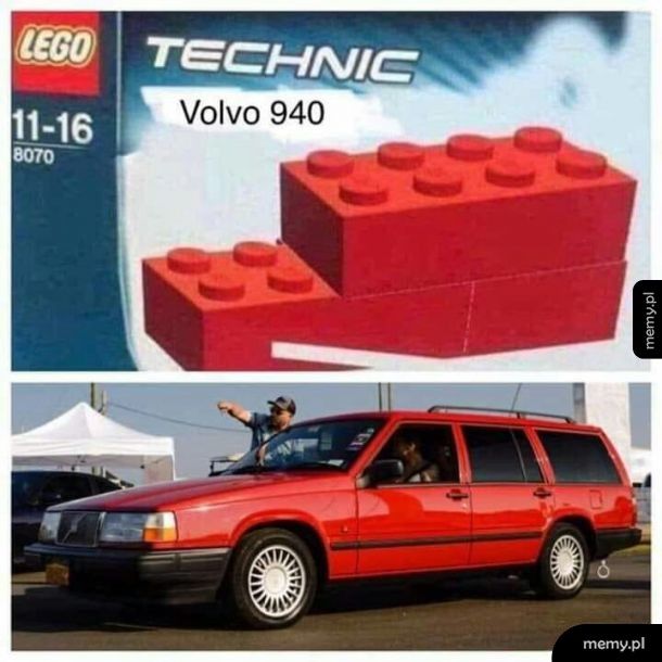 Piękny model Volvo z lego