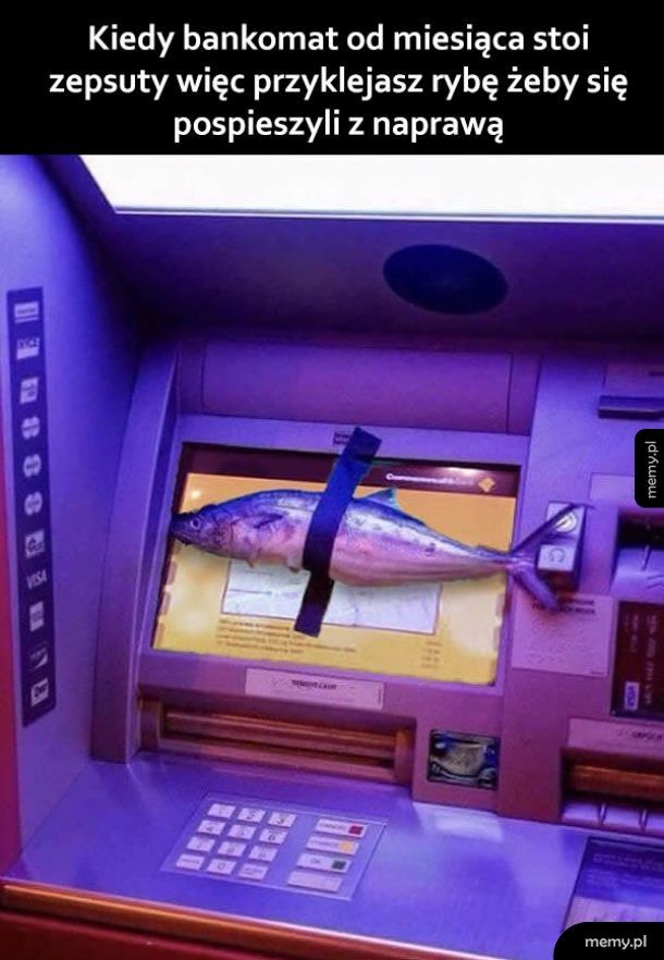 Zepsuty bankomat