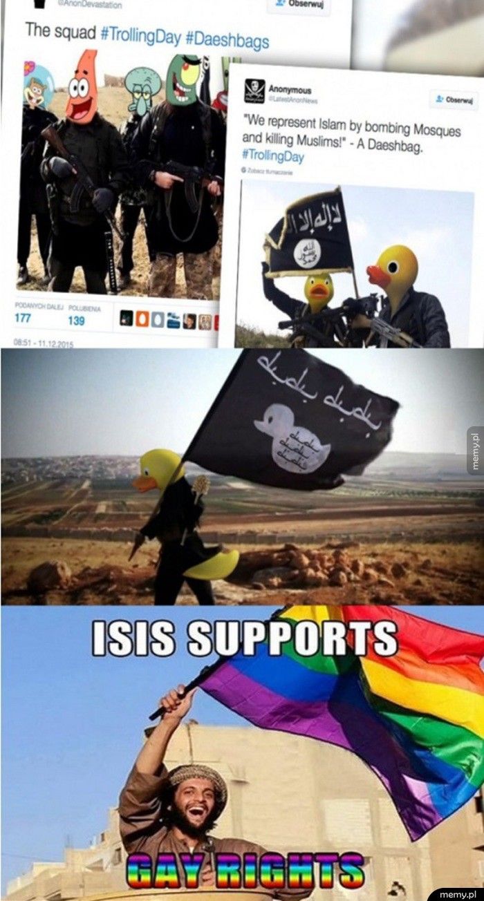 Anonymous trollują ISIS