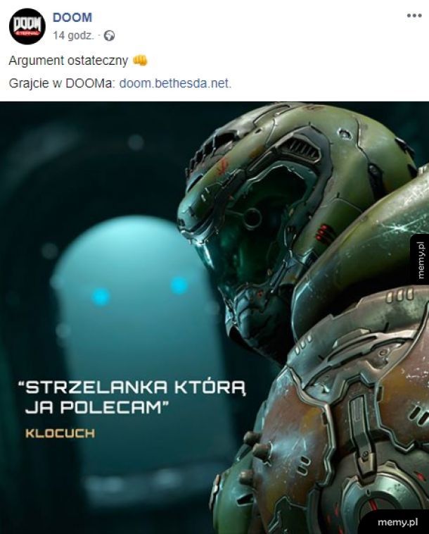 To jest oficjalny polski fanpage Dooma xddd