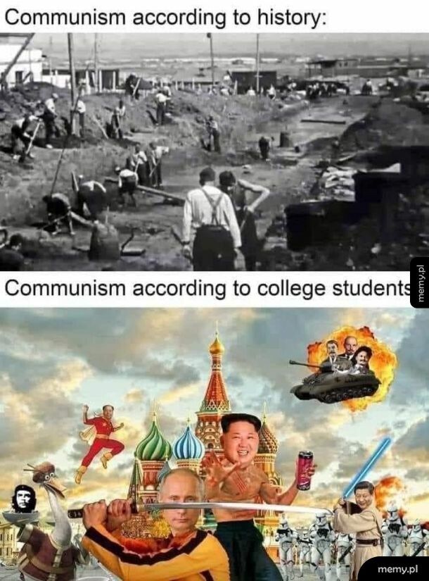 Komunizm wg historii i wg amerykańskich studentów