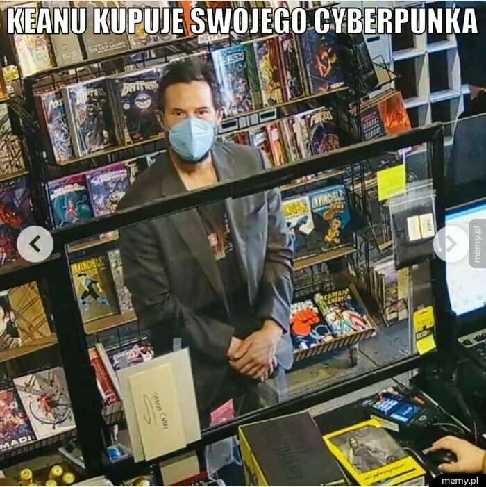 keanu kupuje swojego cyberpunka 