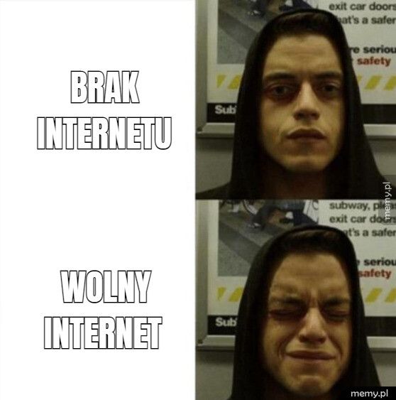     brak 
internetu 
