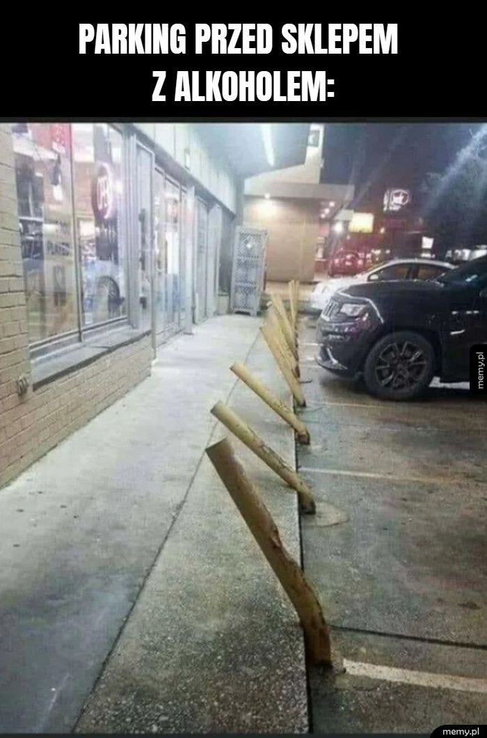 parking przed sklepem  