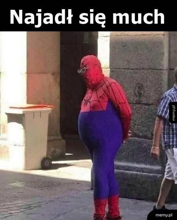 Spiderman dobrze pojadł
