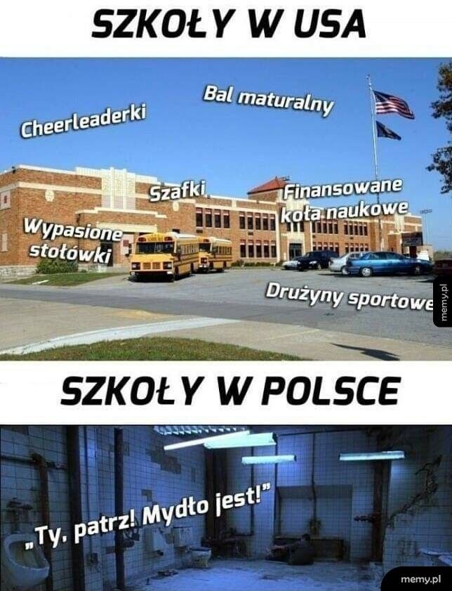 Szkoły w USA vs. Szkoły w Polsce
