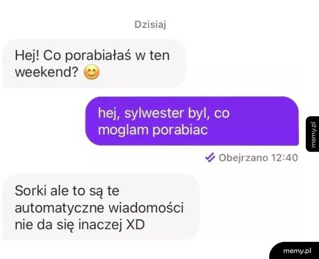 Pytanie o weekend