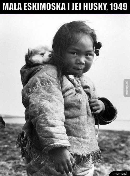 Mała Eskimoska i jej Husky, 1949  