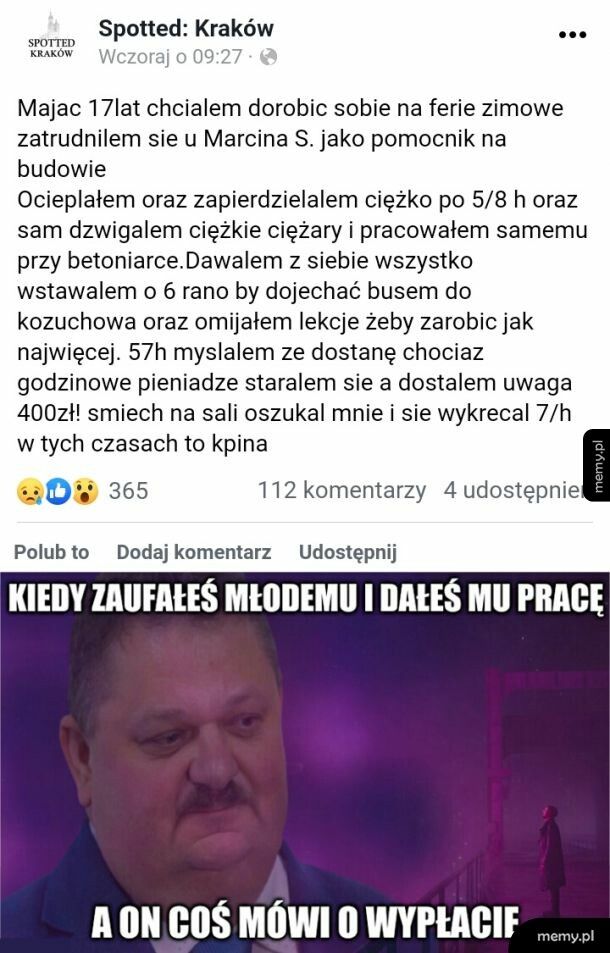 A zdobyte za darmo doświadczenie zawodowe to nic?