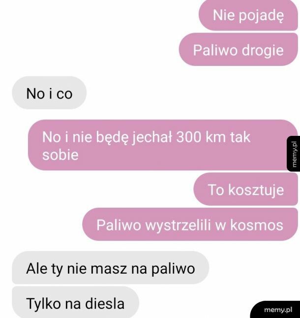 Przez "paliwo" rozumie tylko benzynę