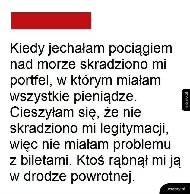 Kradzież w pociągu