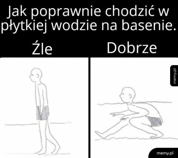 Jak chodzić w płytkim basenie