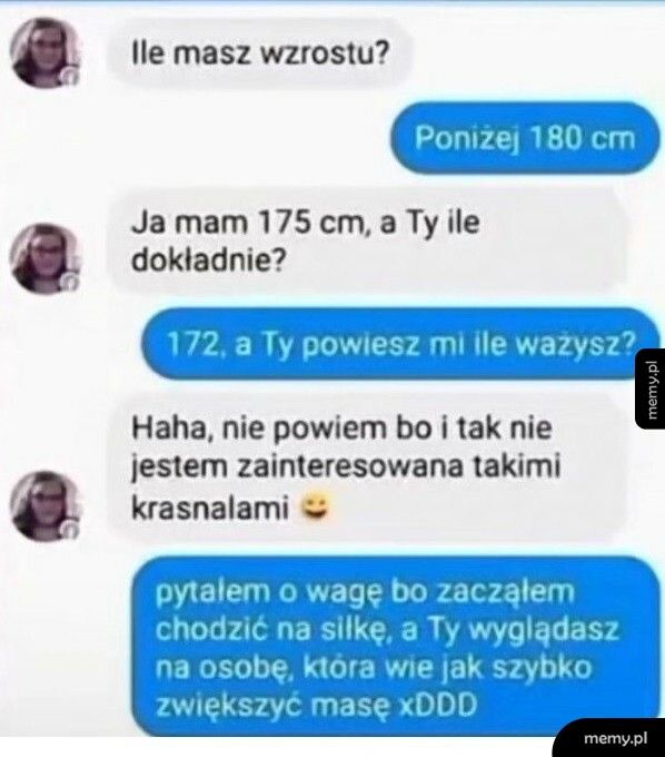 Pytanie o wzrost