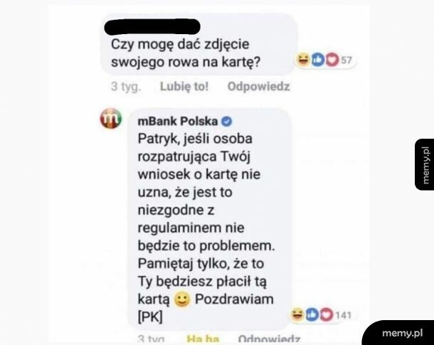 mBank śmieszek..