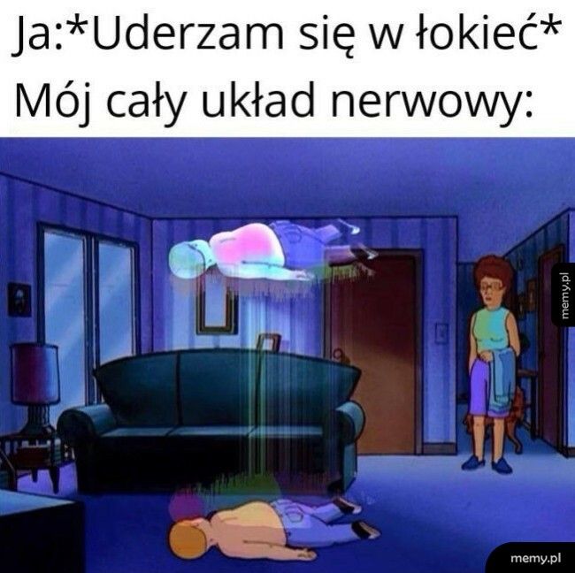 Uderzenie się w łokieć