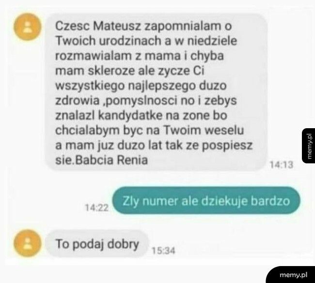 Życzenia od babci