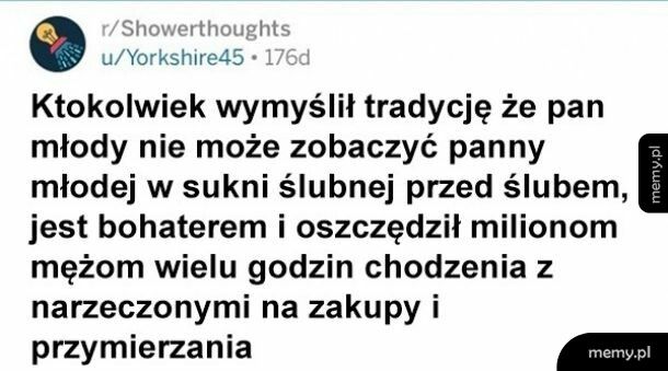 Dzięki wam za tę tradycję