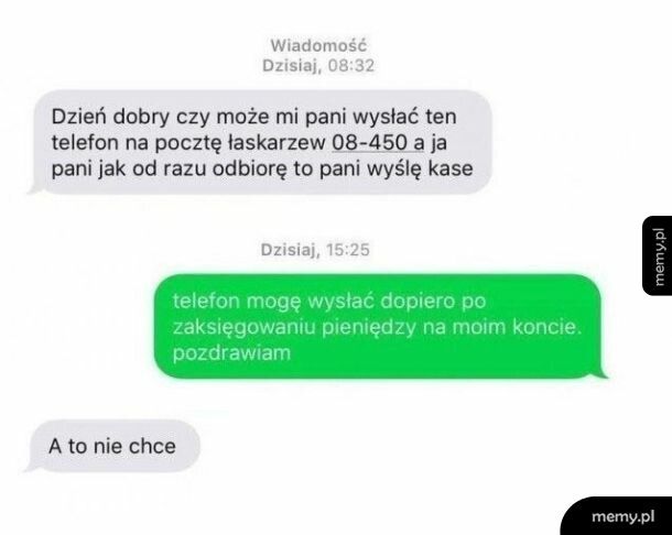 Nie dał się oszukać