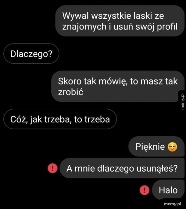 Czystki w znajomych