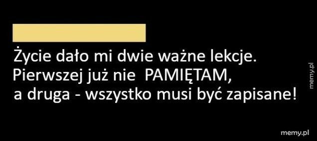 Ważna lekcja