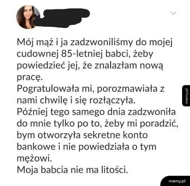 Przezorna babcia