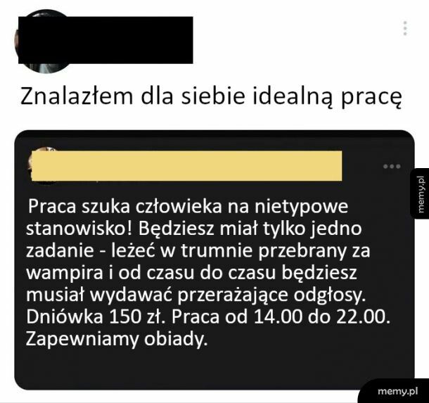 Idealna praca dla mnie