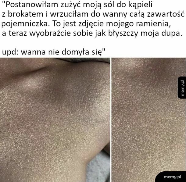 Sól do kąpieli z brokatem