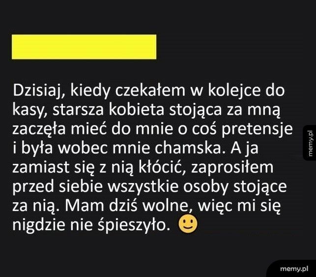 Niemiła pani w kolejce