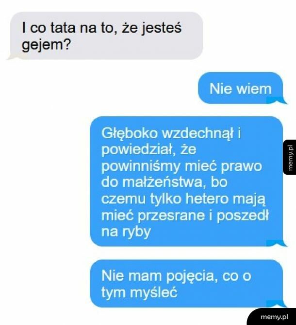 Poważna rozmowa z ojcem