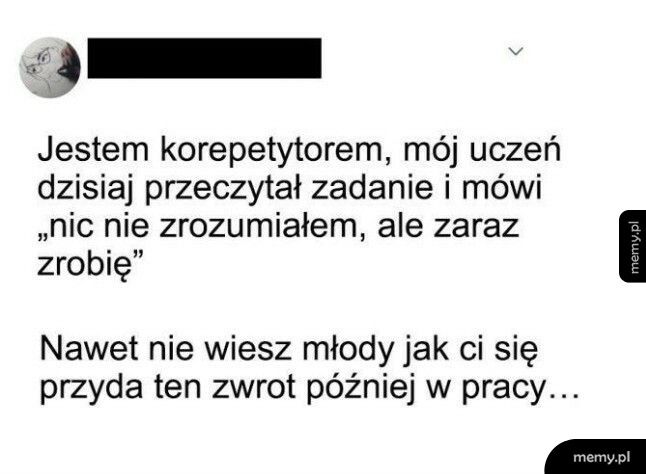 Uczeń na korepetycjach