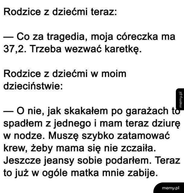 Dzieciństwo teraz vs. Kiedyś