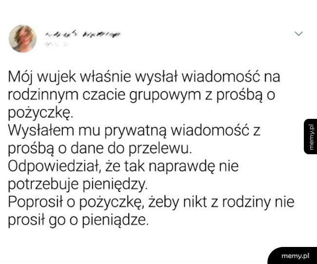 Prośba o pożyczkę