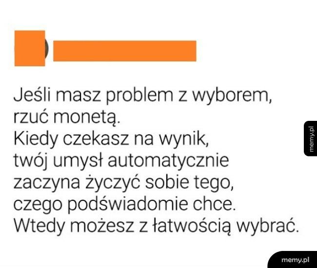 Problem z wyborem