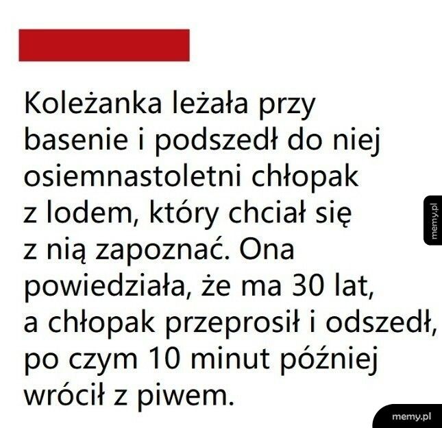 Podryw przy basenie