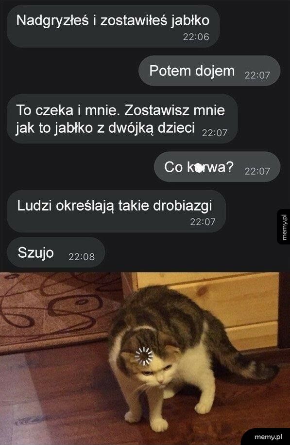 Nadgryzione jabłko