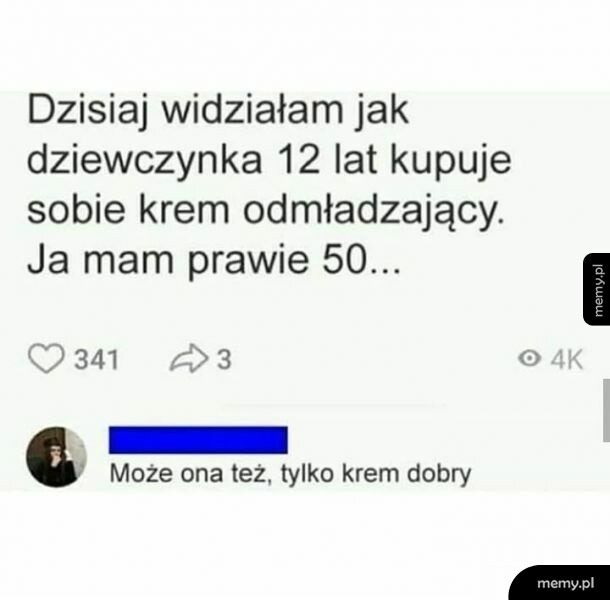 Krem odmładzający