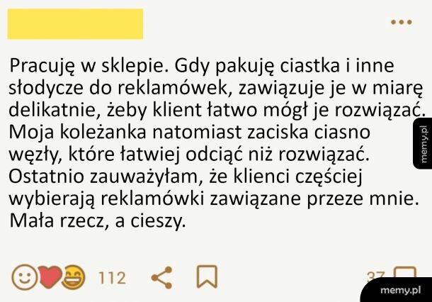 Mała rzecz, a cieszy