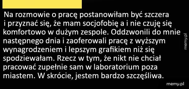 Czasem warto być szczerym