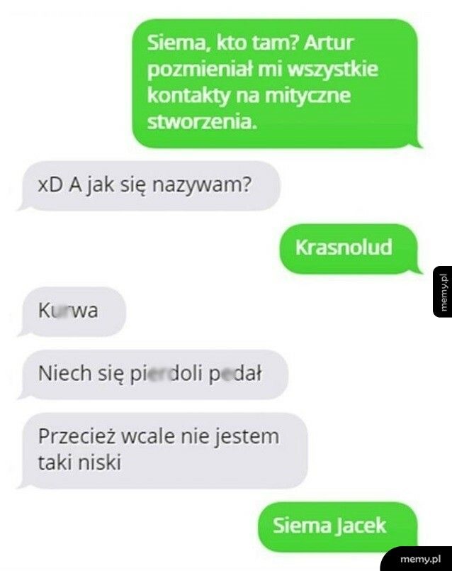 Zmiana nazw w kontaktach