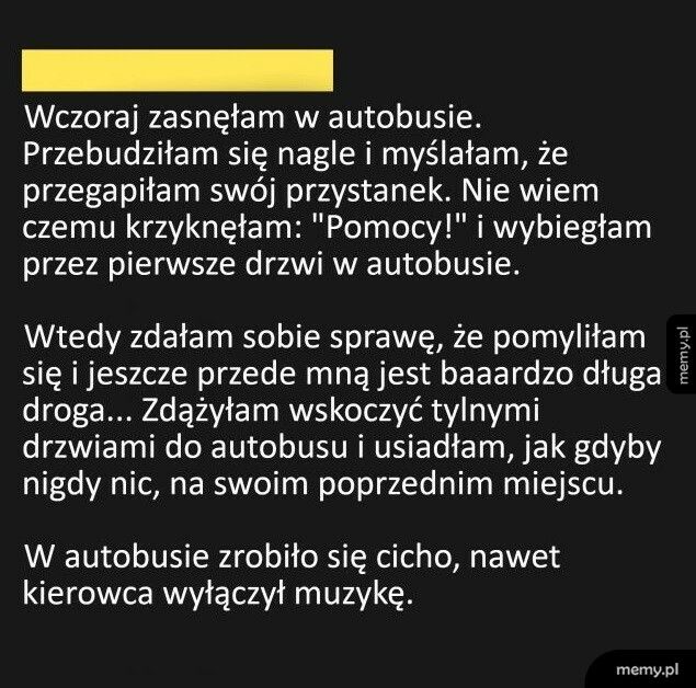 Drzemka w autobusie